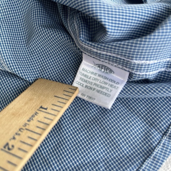 American Fishing Tackle Co Short Sleeve Blue Polo Button Down Men's Large - Picture 5 of 10